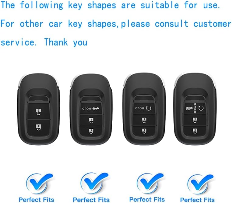 Rhinestone Key Fob Cover for Honda 2022-2025 Accord Civic CR-V HR-V Pilot SI EX EX-L