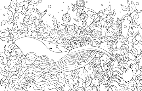 A Million Mermaids: Magical Creatures to Color Volume 7