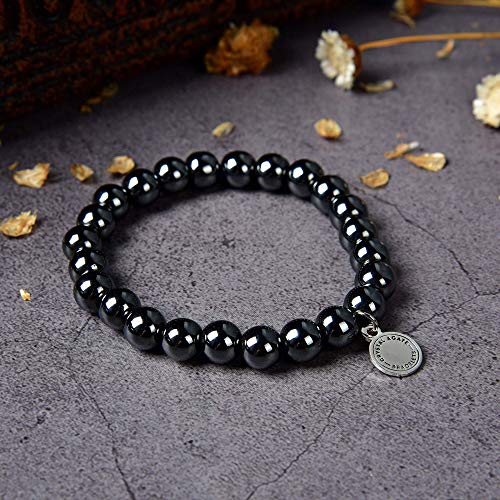 Black Onyx Bracelet - Handmade Gemstone Chakra Charged Crystal Bracelet For Natural Healing| Stretchy Yoga Beaded Jewelry For Men Women Unisex By Crystal Agate #TOP1