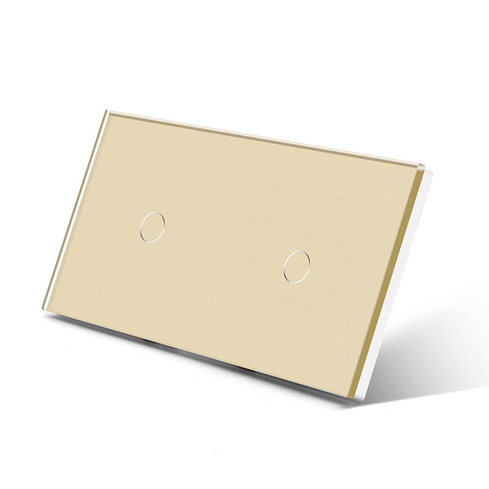 Interruptor táctil para panel de iluminación de pared 2 bandas y sensor doble multicolor 5