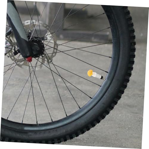 Totority 4 tapas decorativas para válvula de neumático, estilo seta, para bicicleta y auto miniatura 6