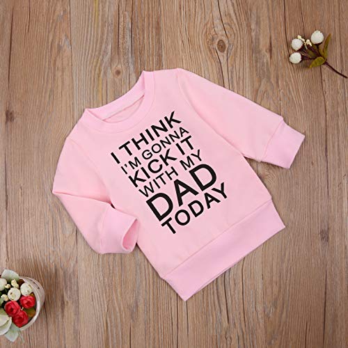 Meninos Meninas Algodão Moletons Manga comprida Cartas Estacionar Camisa superior Casual Roupas outo