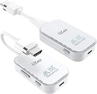 Vista 1 de EZCast Transmisor y receptor HDMI inalámbrico, 4K 30Hz, duplicación de pantalla y extensión para portátil/PC/PS5, rango de 98.4 ft