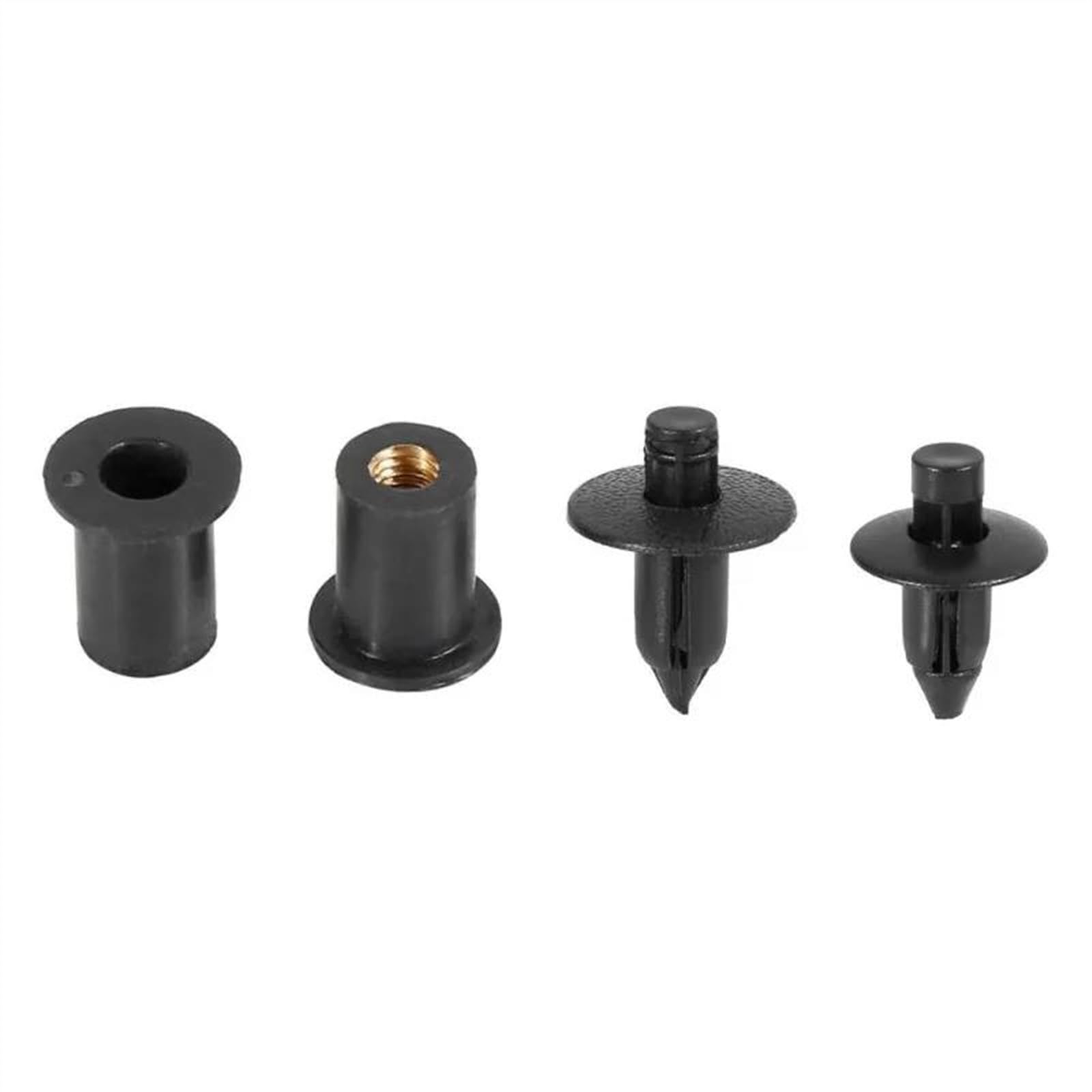 Moto Kit Carena Corpo Viti Dado Per YZF R1 R3 R6 R6S R25 FZ1 FZ6 FZ8 MT07 MT09 FZ07 FZ09 Per Tracer FZR 600 750R elementi fissaggio assortiti(Nero)
