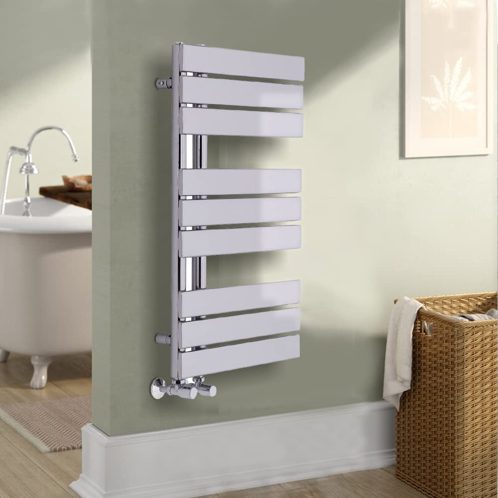 Warmehaus Chrome 824 X 500Mm Designer Heated Towel Rail Bathroom Ladder Radiator Warmer