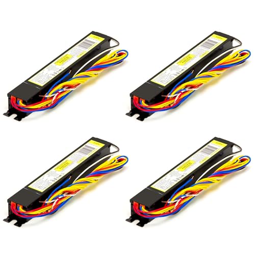 OHLECTRIC Replacement for Philips RELB-2S40-N & Keystone KTEB-240-UV-TP-PIC (4-Pack) Electronic T12 Ballast 2-Lamp 120/277V Fluorescent Light Ballasts Instant Start High Efficiency Ballast UL