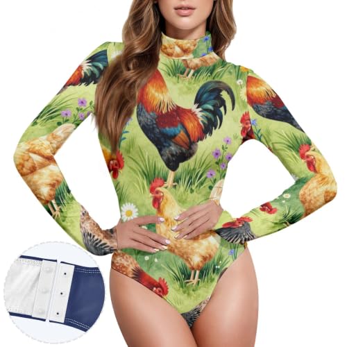 Camiseta manga larga para mujer GuoChe y body moldeador con cuello alto 2