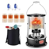 Calentador de aceite portátil, estufa ligera de queroseno, 4,5 litros, multifuncional para uso en interiores y exteriores