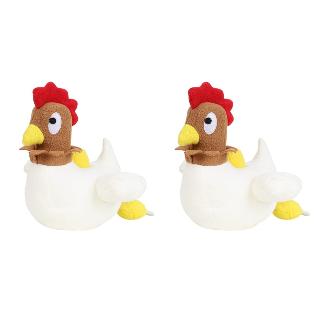 Mipcase 2 STK Henne Eier Spielzeug Hundespielzeug Kleine Hunde Süßes Hundespielzeug Ostern Huhn Spielzeug Chimmy Plüsch Hähnchen Stofftier Polarfleece Kleiner Hund Hundebiss Kind