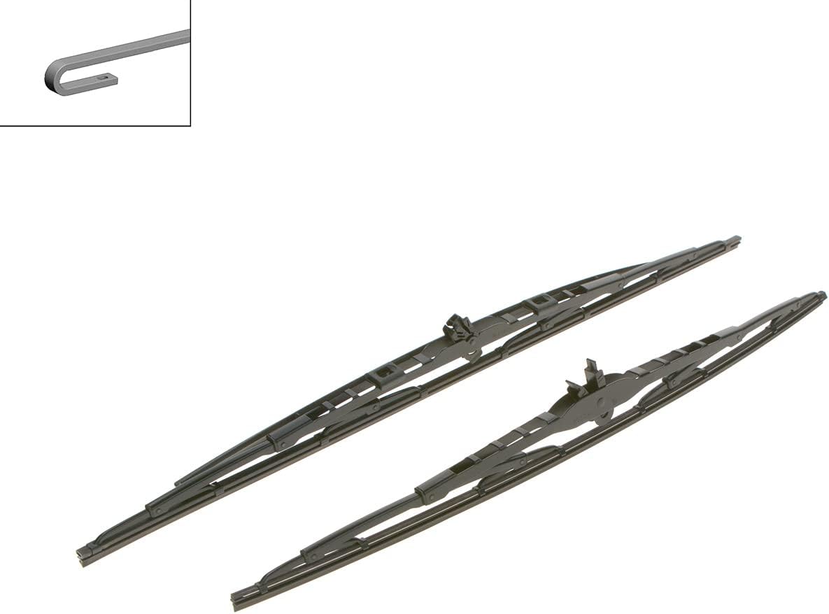 BOSCH 3397001802 Twin Spoiler OE Replacement Wiper Blades Driver & Passenger Side - Set of 2 (24" & 21")