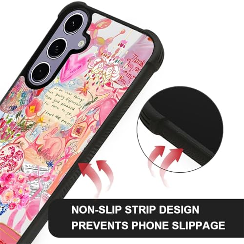 Coque antidérapante Samsung S24 S25 protection angles rose - 5