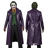 ADS Joker Costume - Purple Joker Cosplay for Halloween Party - Joker Halloween Costume with Tailored Fit and Comfortable Fabric - Classic Joker Outfit for Adults