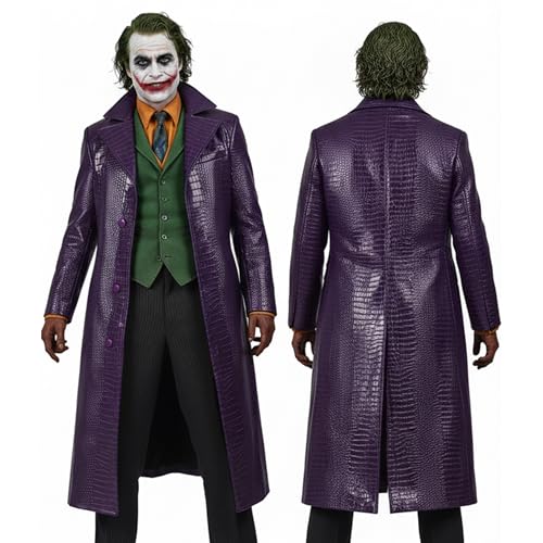 ADS Joker Costume - Purple Joker Cosplay for Halloween Party - Joker Halloween Costume with Tailored Fit and Comfortable Fabric - Classic Joker Outfit for Adults