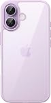 JETech Case for iPhone 17 6.3-Inch, Shockproof Phone Bumper Cover, Solid Color Matte TPU Frame, Anti-Scratch Clear Back (Mist Blue)