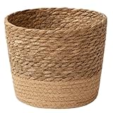 Licsaliwe Pflanzkorb, Pflanztopf aus natürlichem Seegras mit wasserfester...