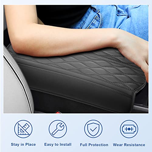 Image of CDEFG for 2023 2024 2025 2026 Mazda CX-50 Center Console Cover | for 2023-2026 Mazda CX50 Accessories Armrest Cover Center Console Protector Arm Rest Pad Leather