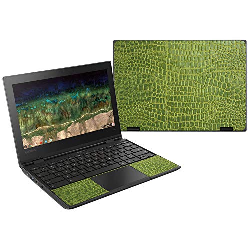MightySkins Skin Compatible with Lenovo 500E Chromebook 11.6" (2018) - Croc Skin | Protective, Durable, and Unique Vinyl Decal Wrap Cover | Easy to Apply, Remove, and Change Styles | Made in The USA
