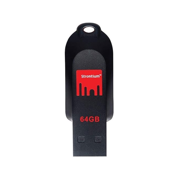 Strontium Pollex USB 64 GB Flash Drive (Black, Red) at Rs. 678
