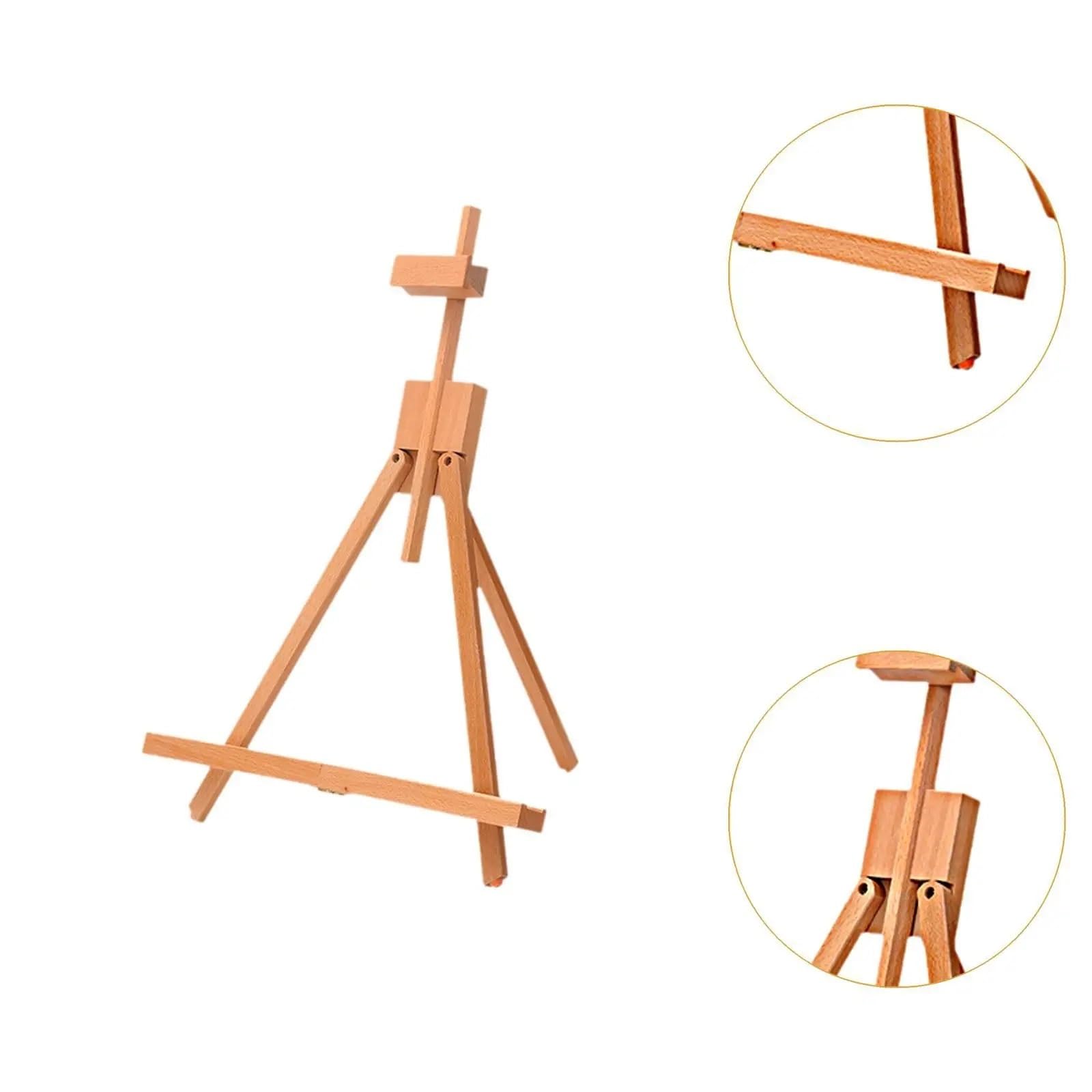 Caballete De Arte Caballete de Pintura Plegable for Pintar Lienzo Foto Soporte de señal Caballete de Mesa for niños Principiantes niños Estudiantes para Pintar(Height 41cm to 57cm)