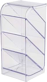 Organizador Diagonal Cristal Selado – Porta Documentos Transparente, Compacto e Resistente para Mesa, Escritório e Home Office