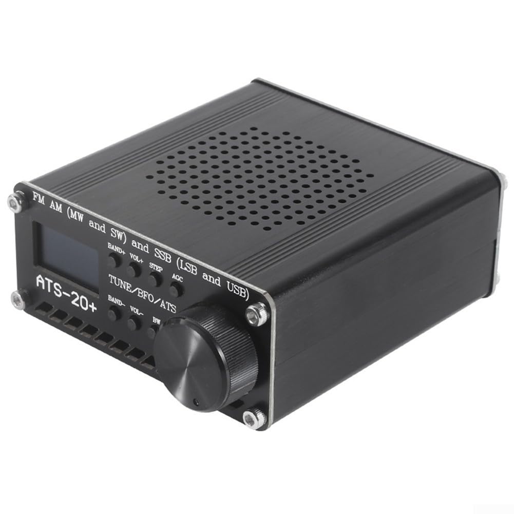 Radio Digitale Portatile, Ricevitore radio ATS 20+, Altoparlante ricevitore radio multi-banda portatile FM AM MW SW SSB (LSB e USB), 0,96 pollici per display OLED, Batteria 800mAh, 3.5 x 4.21 x 1.61in