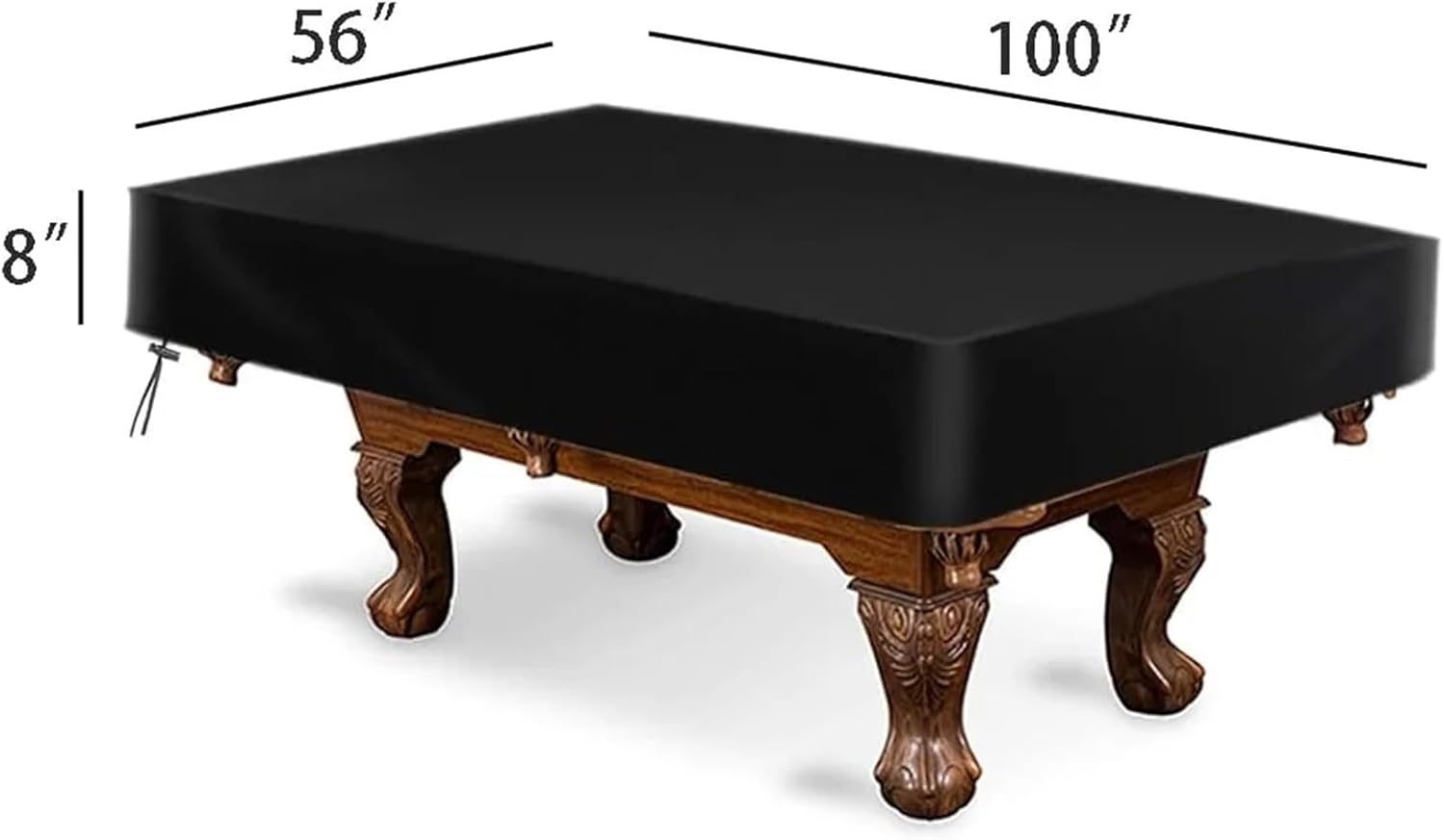 Pool Table Cover 1pc Amberr Billiard Pool Table Cover,Waterproof for Snooker 7/8/9 Foot Fitted(8FT)