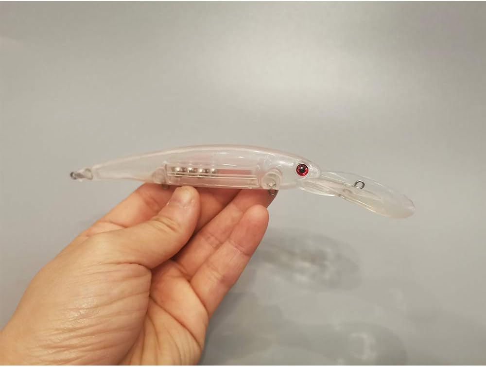 15 Pcs Unpainted Fishing Walleye Hard Lures Blanks