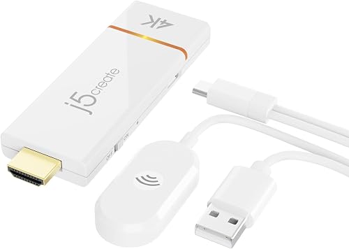 j5create JVAW76-N Étendeurs sans fils ScreenCast 4K HDMI™