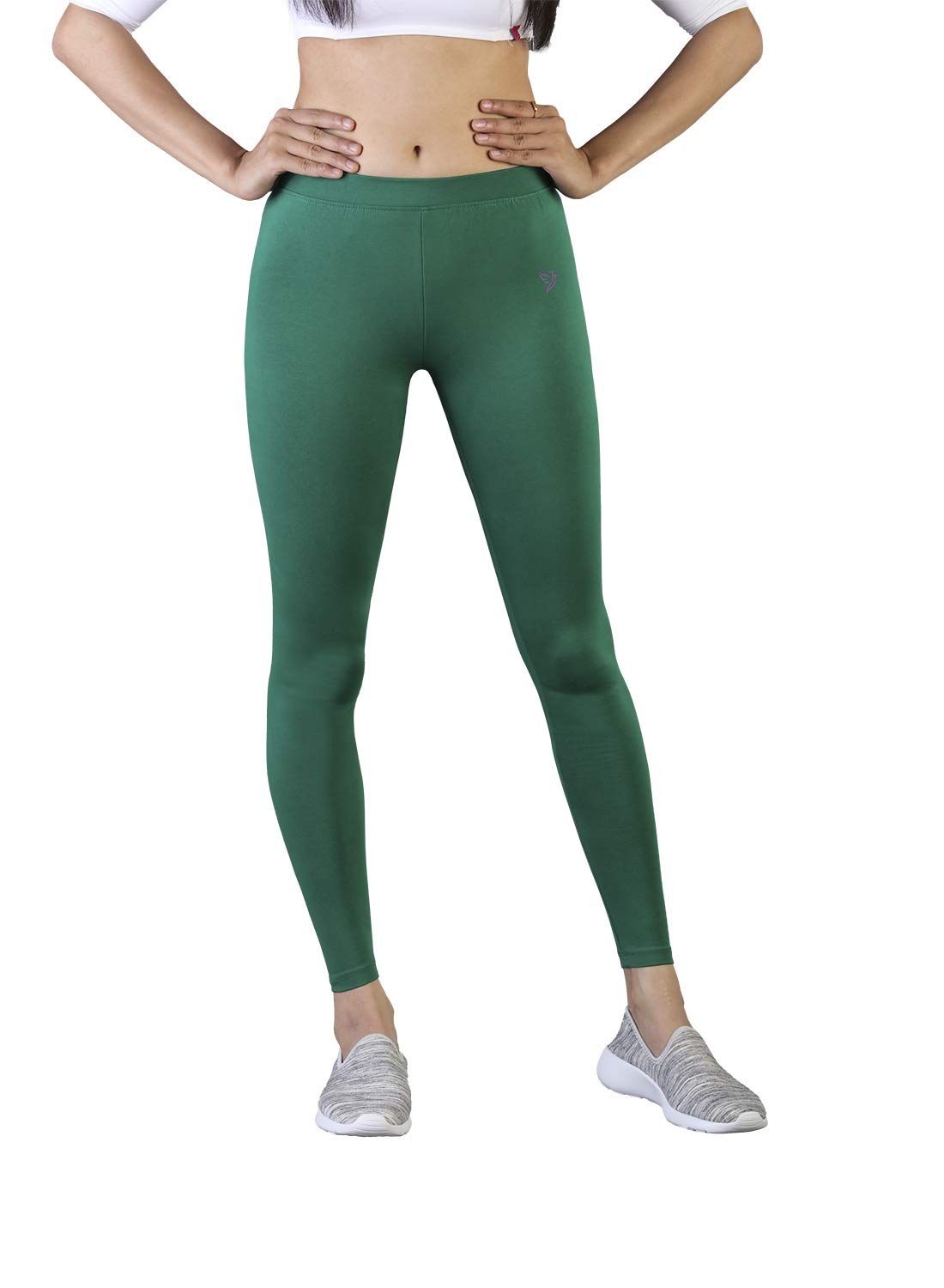 Twin Birds Women's Buttery Soft High Waisted Yoga Pants Full Length Leggings(New Leaf, XXL)
