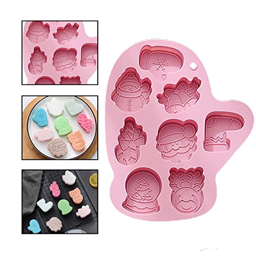 Chocolate Natal - cozimento em forma luva Natal | 8 formas diferentes doces Natal para decoração bol