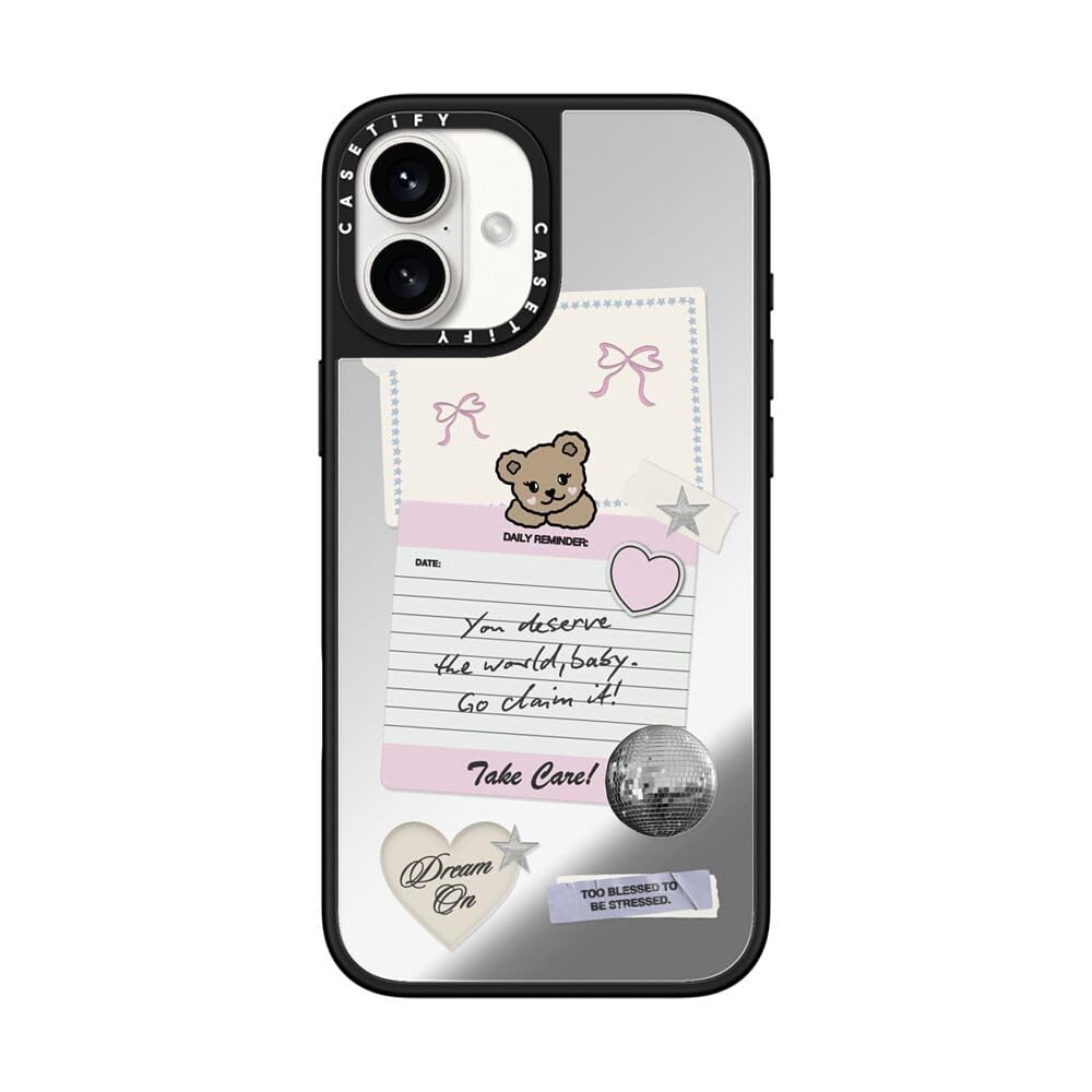 CASETiFY Sticker Design 2 iPhone16用 Amazon.com: CASETiFY Mirror Case for iPhone 16 Plus [Reflective