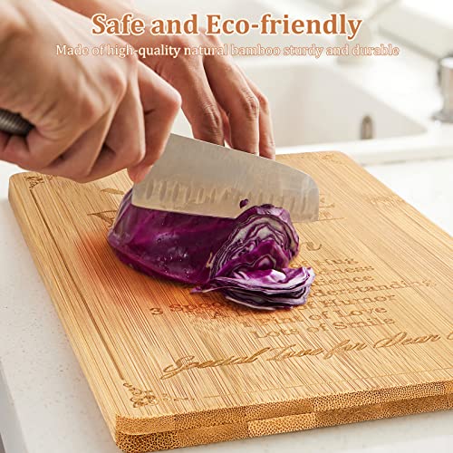Hmgdfue Gifts For Mothers Day Cutting Board, Gifts For Mother's Day From Daughter Personalized Mothers Day Card For Mom Mother Wife Grandma With Gift Box #TOP3