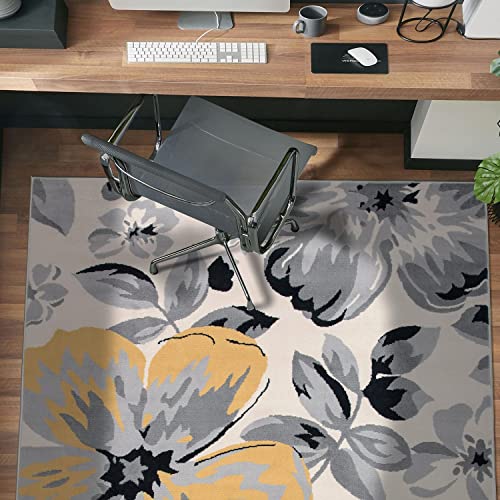 Modern Floral Area Rugs 2' X 3' Red #TOP4