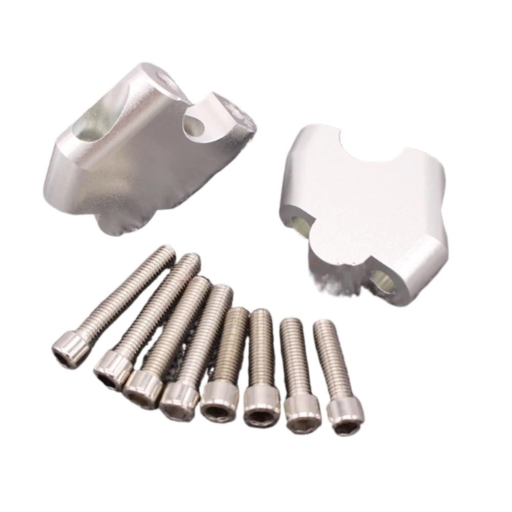Riser Guidon Moto Adaptateur De Rehausseur Guidon pour Motos pour GE250F, GSF, 1250S (2007-2016), SV650, SV1000 (2003-2007), pour V-Strom, DL250, GW250, SF (2013-2017)