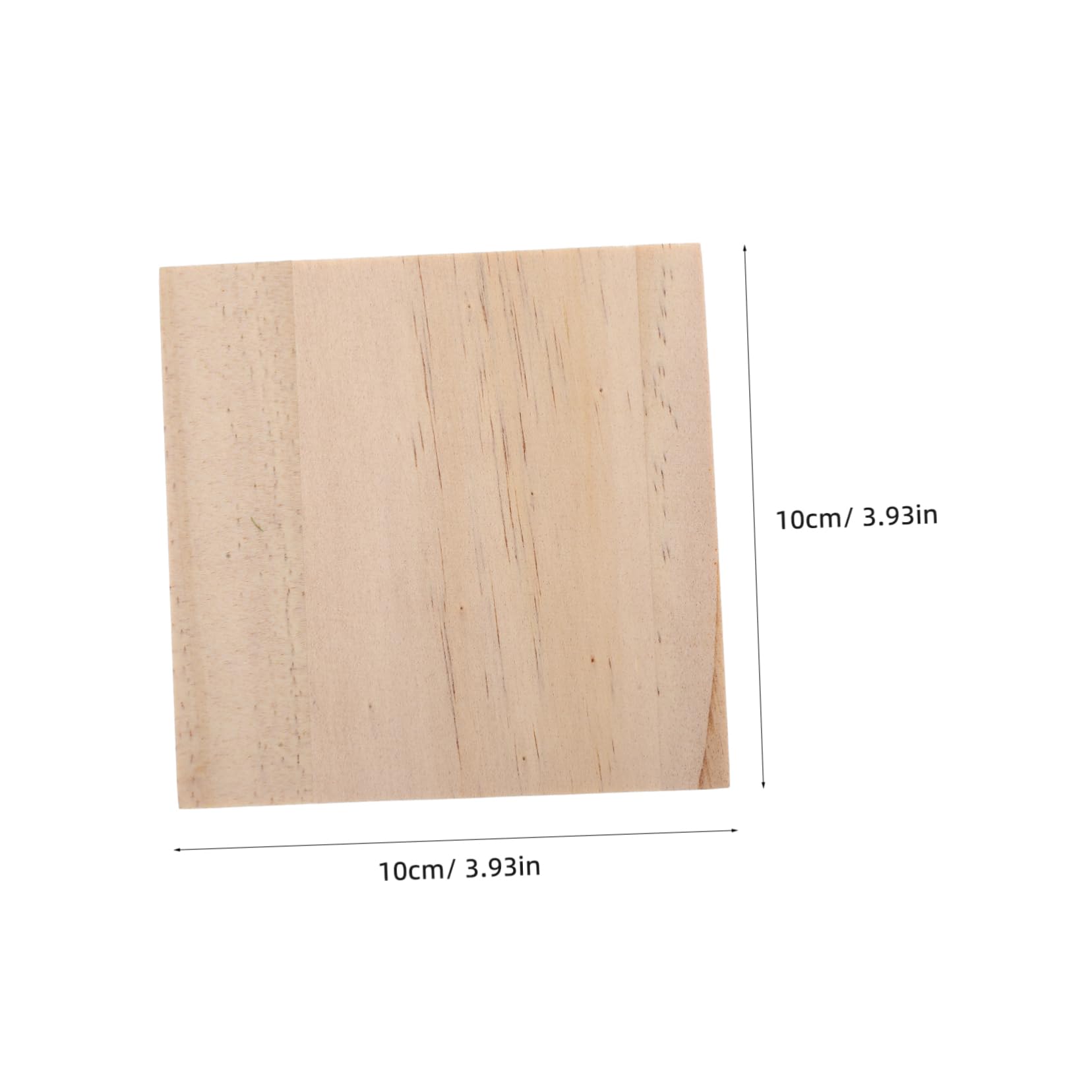 SUPVOX 4pcs Wooden - Insulated Tabletop Cup Pads Multi-use Flowerpot Mats for Home Office and Garden Decor Solid Construction