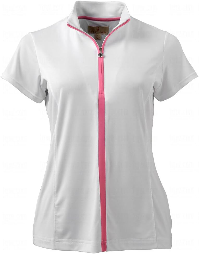 Sport Haley Women's Short Sleeve Zip Polo Shirt