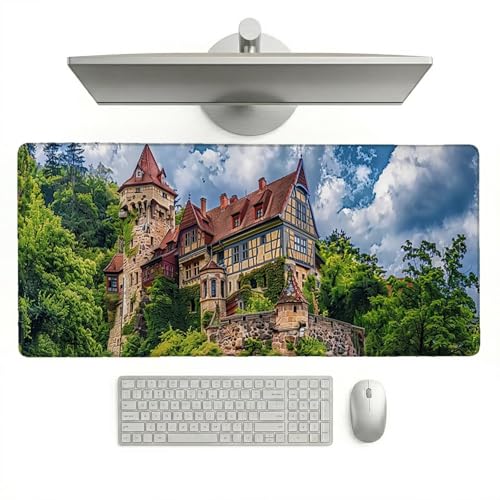 �f�X�N�}�b�g ���� 80*40cm *0.3cm �}�E�X�p�b�h XXL �L�[�{�[�h�p�b�h �ᖀ�C �K�x�ȕ\�ʖ��C ����~�� �h�� �f�X�N���[�N �T�����[�}�� PC �Q�[�}�[ e�X�|�[�c ���p [�X/��] L-x6675