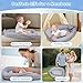 Baby Lounger, Baby Lounger Pillow for Newborn 0-24 Months, Premium Soft & Breathable Infant Lounger, Pure Cotton Baby Nest for Boys & Girls, Portable Newborn Lounger for Travel and Home.