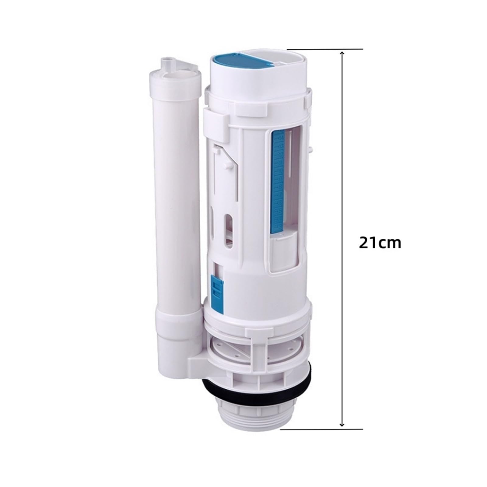valvula llenado inodoro Válvula de drenaje de inodoro dividida | Salida de agua de dos botones Accesorios for tanque de llenado de doble descarga Cisterna(21cm)