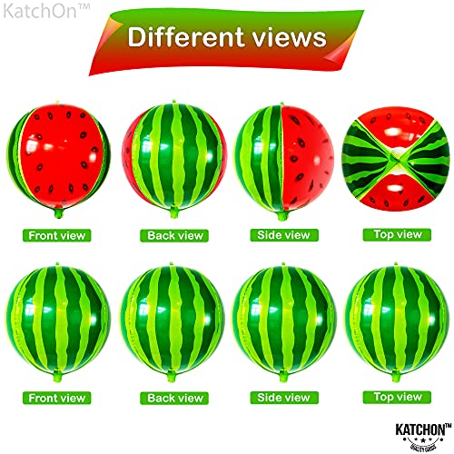 Katchon, Watermelon Balloons For Summer Party - Big 22 Inch, Pack Of 6 | One In A Melon Party Decorations | Watermelon Party Supplies For Summer Party Decorations | Watermelon Decorations For Birthday #TOP6
