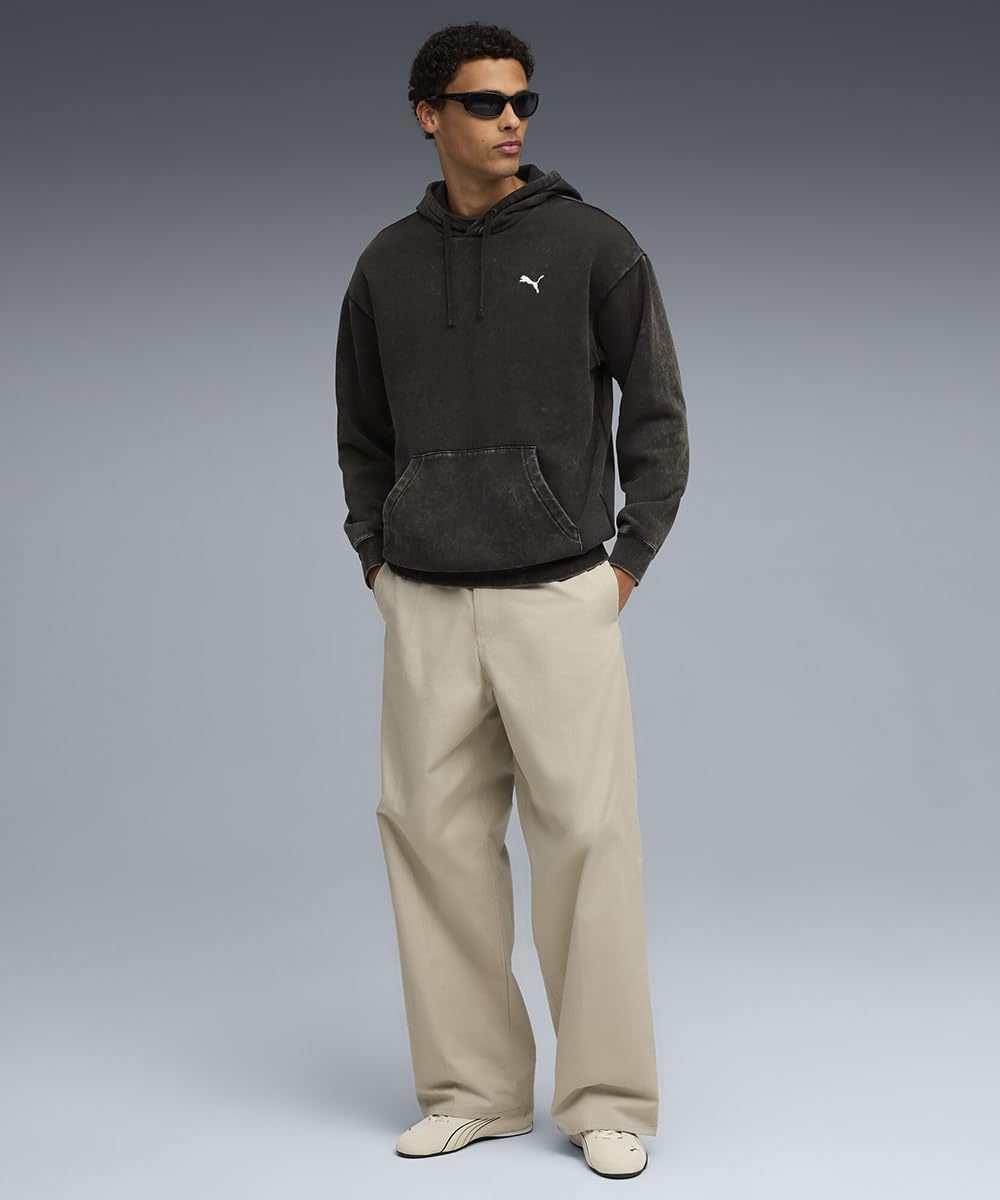 PUMA Ess Elevated Relaxed Wash Hoodie FL Felpe con Cappuccio Uomo (Pacco da 1)