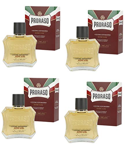 Proraso Firenze Red Line - Loción para después del afeitado (4 unidades, 100 ml)