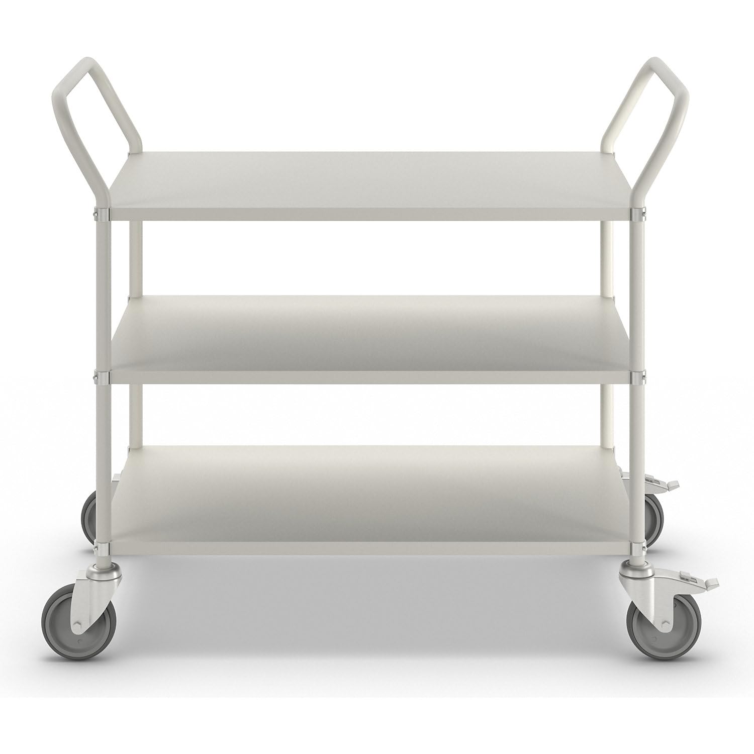 leichter Carrellino | vassoio carrello con 3 ripiani in metallo grande 125 mm girevole gest ell ruote