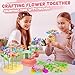 beefunni Flower Bouquet Craft Kit, Valentines Day Gifts for Kids, DIY Crafts Toys for Kids Ages 4-8, Educational Flower-Making Toy for Toddler, Birthday Gift for 4 5 6 7 8+ Year Old Girls and Boys