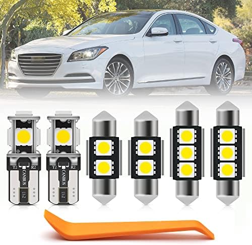 Amazon.com: 15pcs Interior LED Lights Bulb Kit for Hyundai Genesis 2009 ...