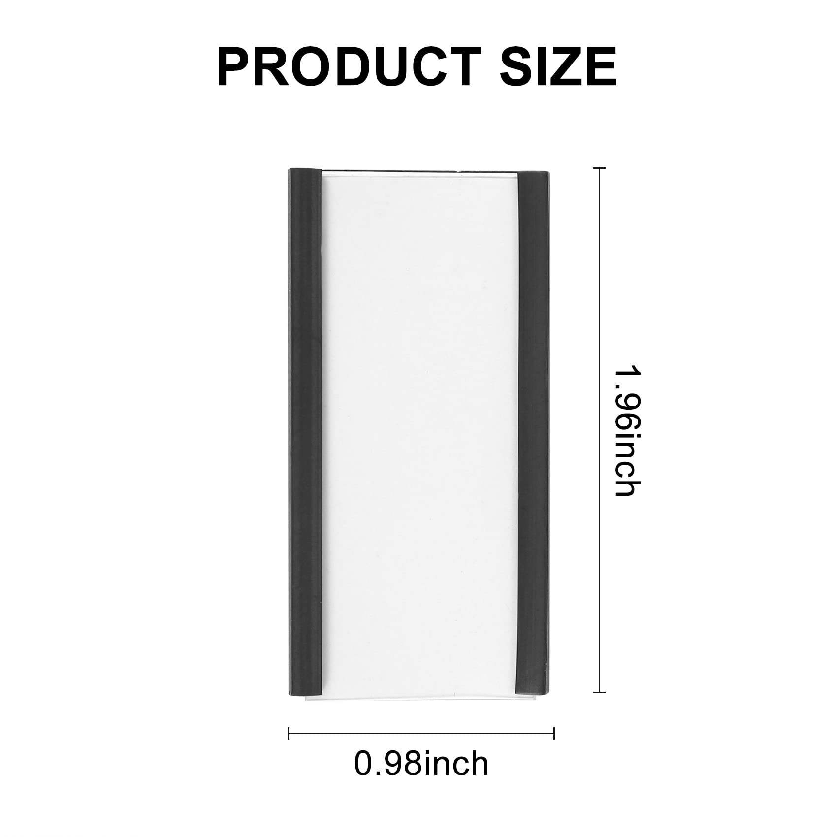 AWAOVV 50 Pcs Magnetic Labels Holder, 50 x 25mm Magnetic Price Tags, Removable Labels Magnetic Racking Labels Shelf Sign - Image 3