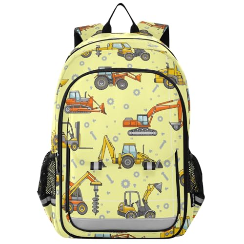 Sac à dos ordinateur enfants grand confort motif machines de chantier A508