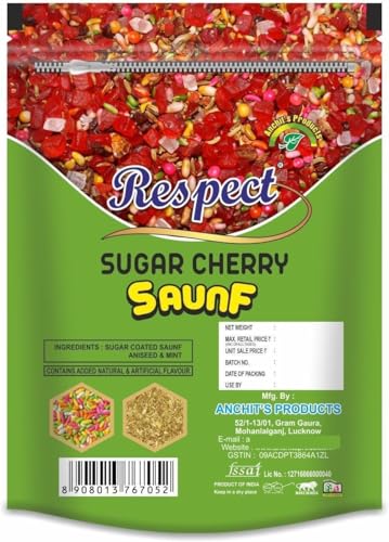 Image of RESPECT Sugar Coated Saunf Mix 500g & Sweet Cherry Mix 500g | Combo Mouth Freshener (1kg)