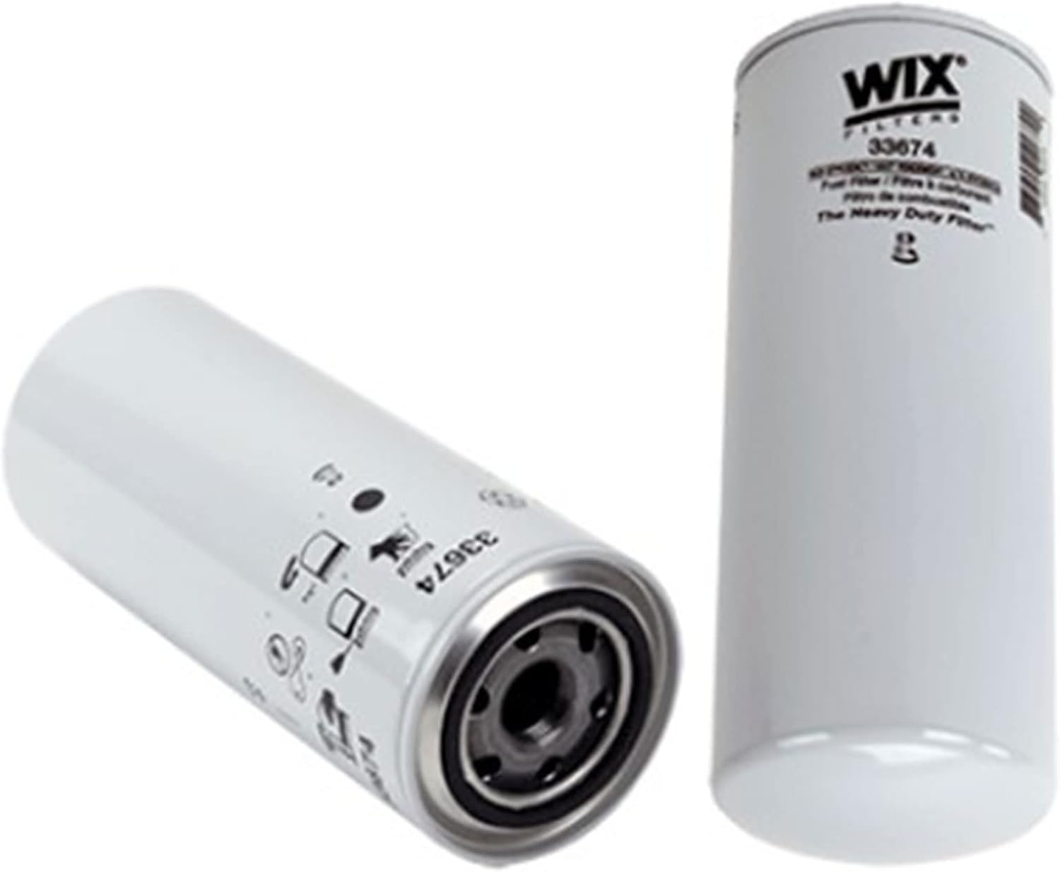 CFKIT 33674 WIX Spin-On Fuel Filter (Compatible with 1R0749) (Pack of 6)