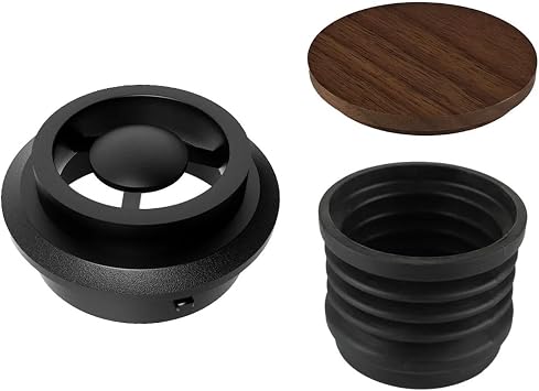 Compatible For Baratza Encore Coffee Beans Grinder Single Dose Hopper And Bellow,Compatible For Baratza Coffee Grinder Bean Bin Blowing Cleaning ToolsWooden cover